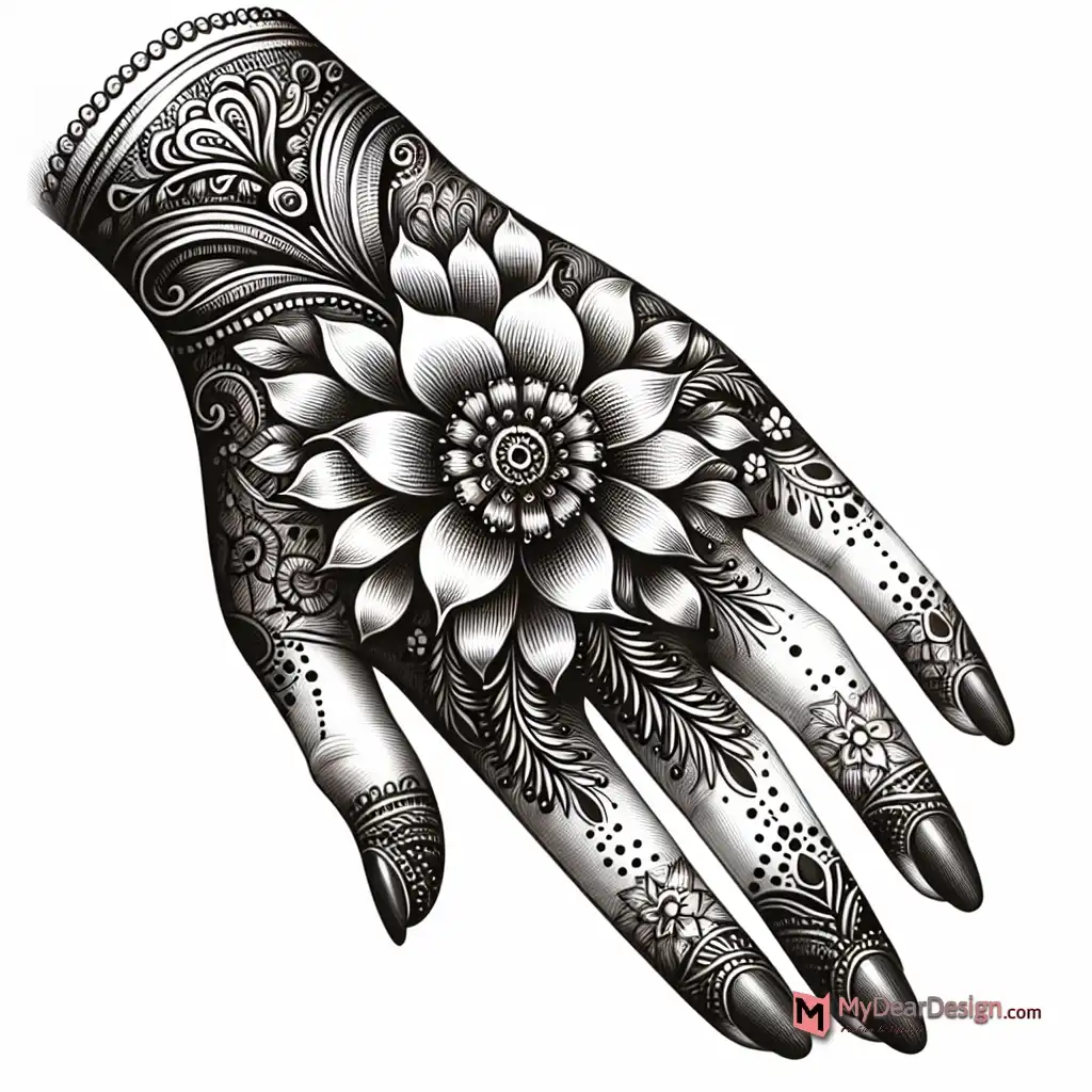 25+ Amazing Ashoka Tree Flower Mehndi Designs