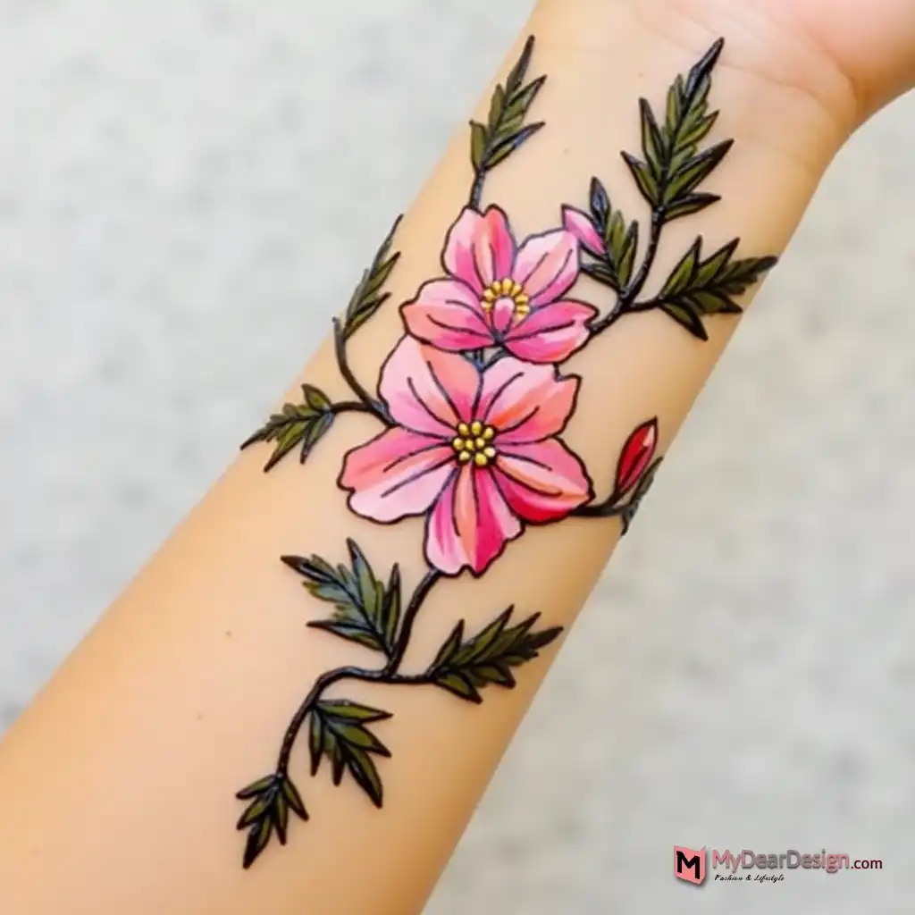 Bougainvillea Temporary Tattoos