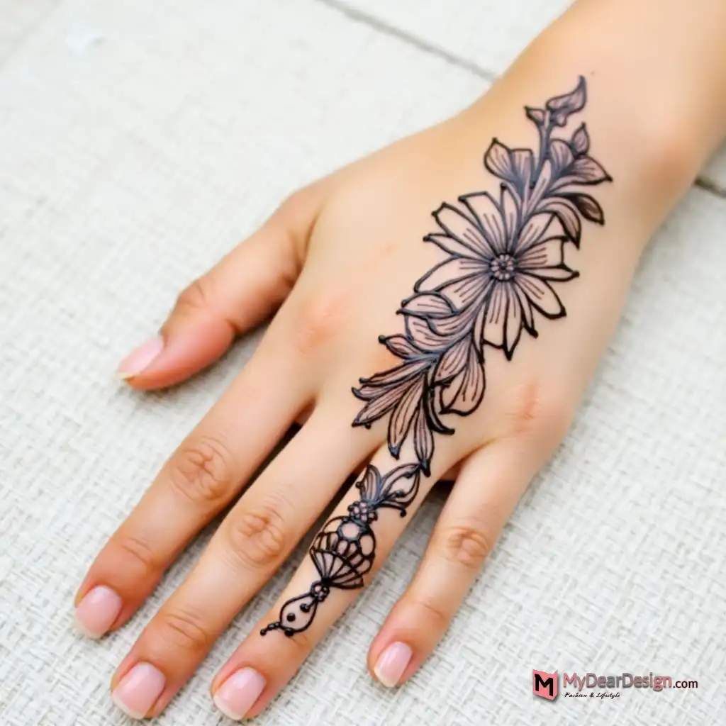 Bougainvillea-Inspired Henna