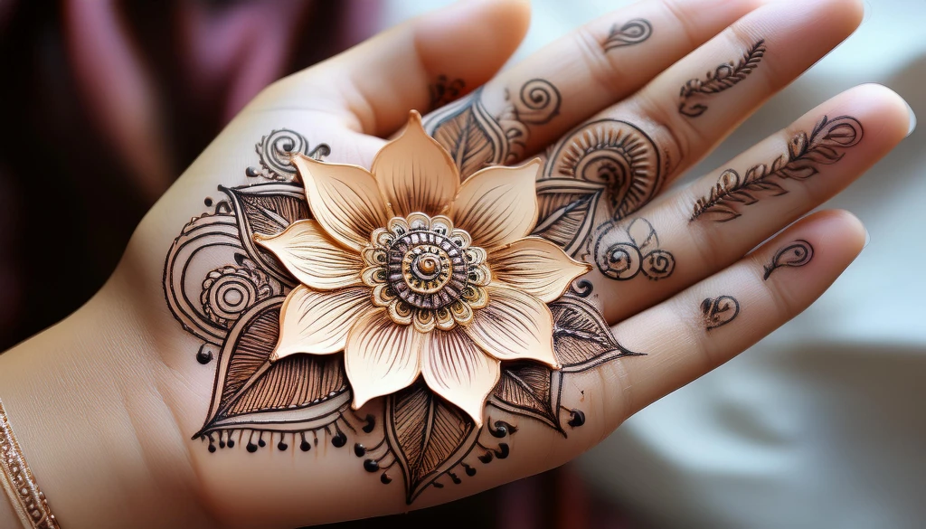 Chrysanthemum Flower Mehndi